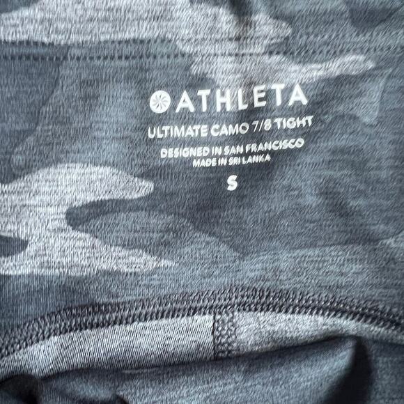 Athleta Ultimate Stash Pocket Camo 7/8 Tight size Small in Gray - Picture 6 of 12